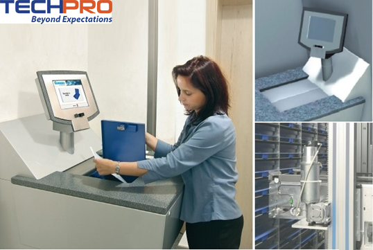 Standard Chartered Bank has been installed the Automatic Safe Deposit Lockers System (Safe Store Auto) by TECHPRO