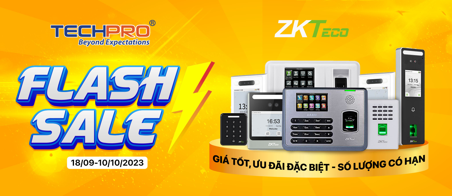 Flash sale Thiết bị ZKTECO - Giá tốt, ưu đãi đặc biệt, số lượng có hạn
