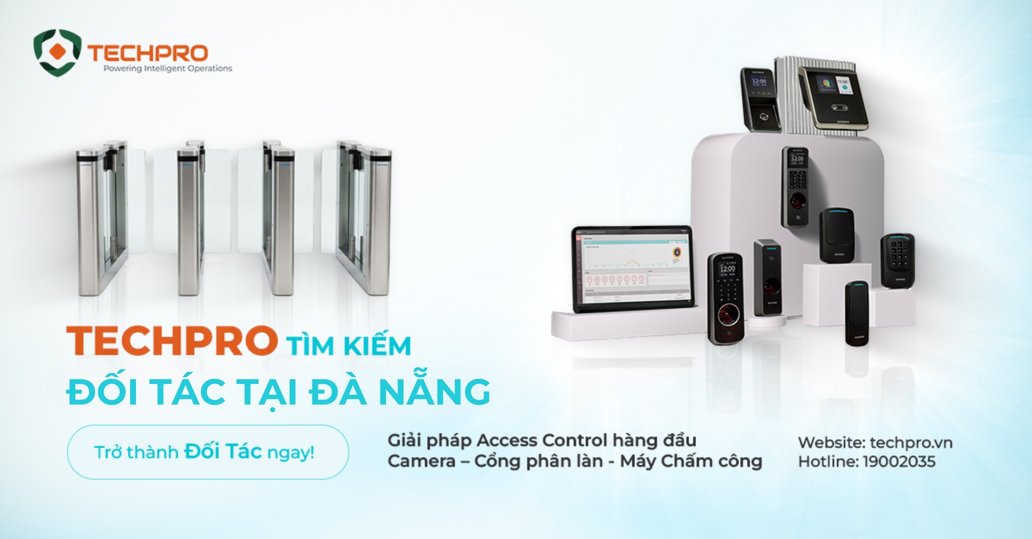TECHPRO tìm kiếm đối tác phân phối thiết bị kiểm soát an ninh tại Đà Nẵng