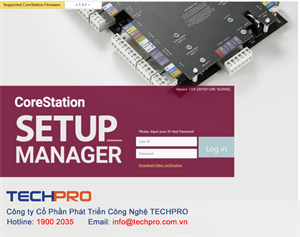 TECHPRO - Hướng dẫn cấu hình thiết bị CoreStation (CoreStation SETUP Manager)