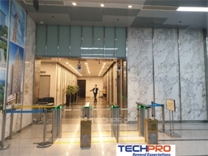 TECHPRO hỗ trợ đối tác HITECH triển khai thành công Hệ thống cửa phân làn Gunnebo cho Tòa nhà Vinaconex Tower